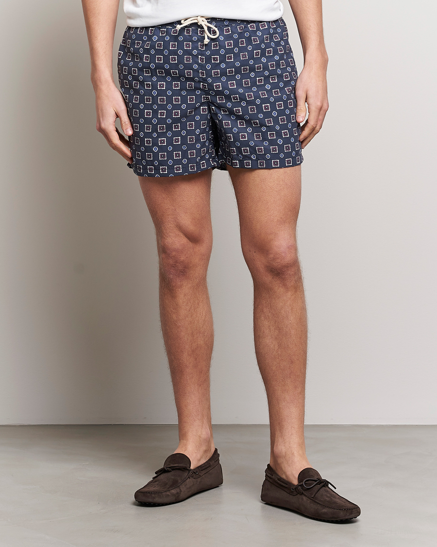 Heren | Zwembroek | Ripa Ripa | Scirocco Printed Swimshorts Blue
