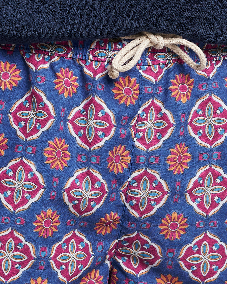 Heren | Zwembroek | Ripa Ripa | Maestrale Printed Swimshorts Blue/Red