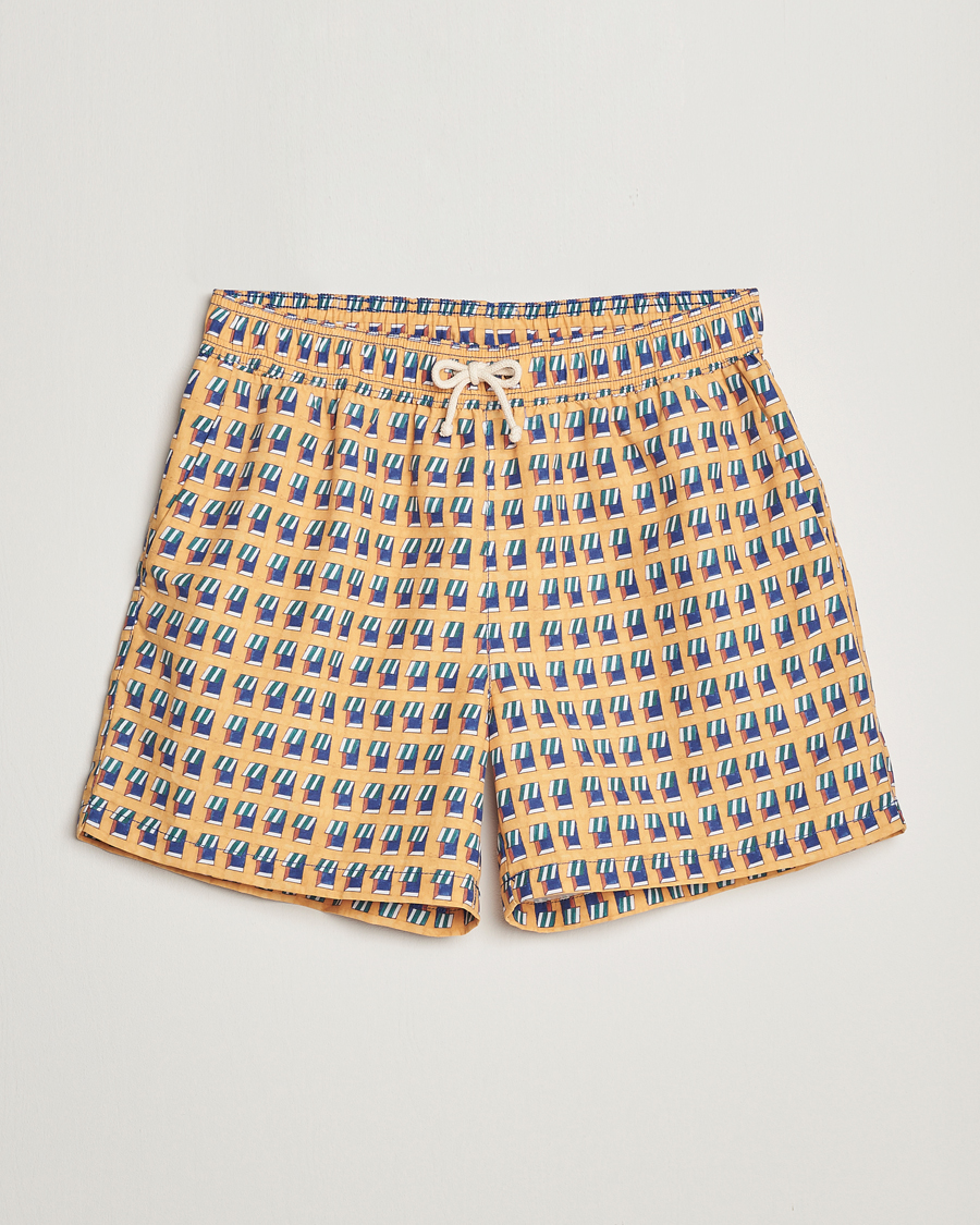 Heren | Zwembroek | Ripa Ripa | Finestre Sul Mare Printed Swimshorts Yellow