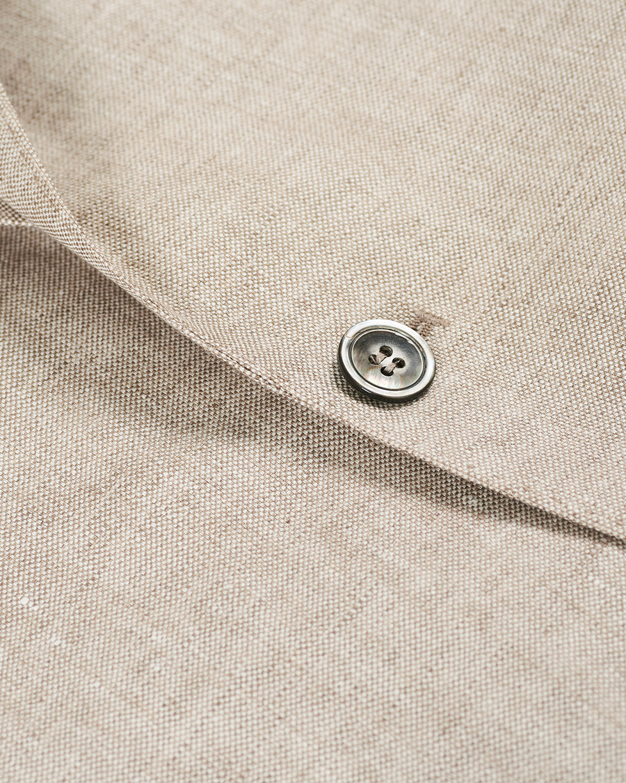 Heren | Blazers | Oscar Jacobson | Egel Linen Blazer Beige
