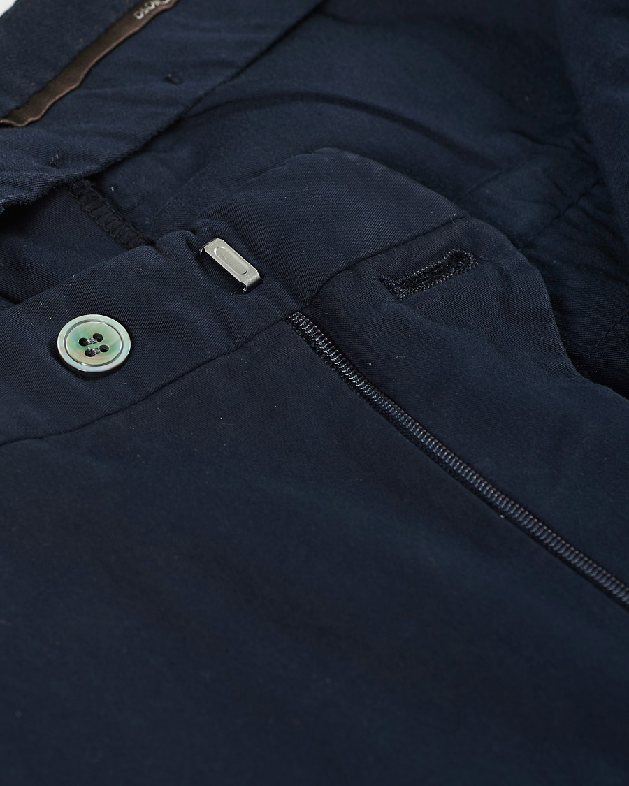 Heren | Broeken | Oscar Jacobson | Denz Cotton Trousers Navy