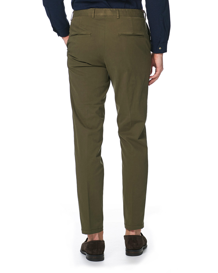Heren | Broeken | Oscar Jacobson | Denz Cotton Trousers Olive
