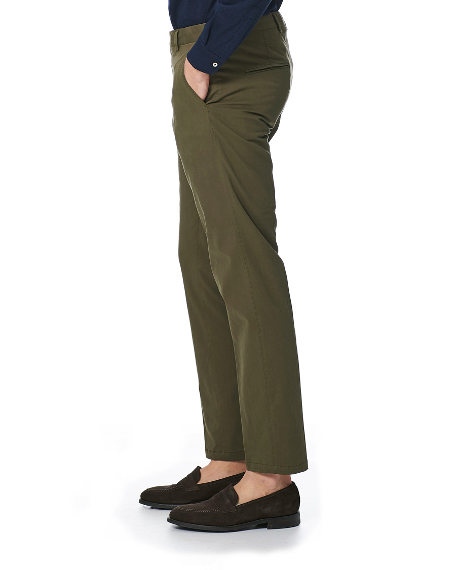 Heren | Broeken | Oscar Jacobson | Denz Cotton Trousers Olive