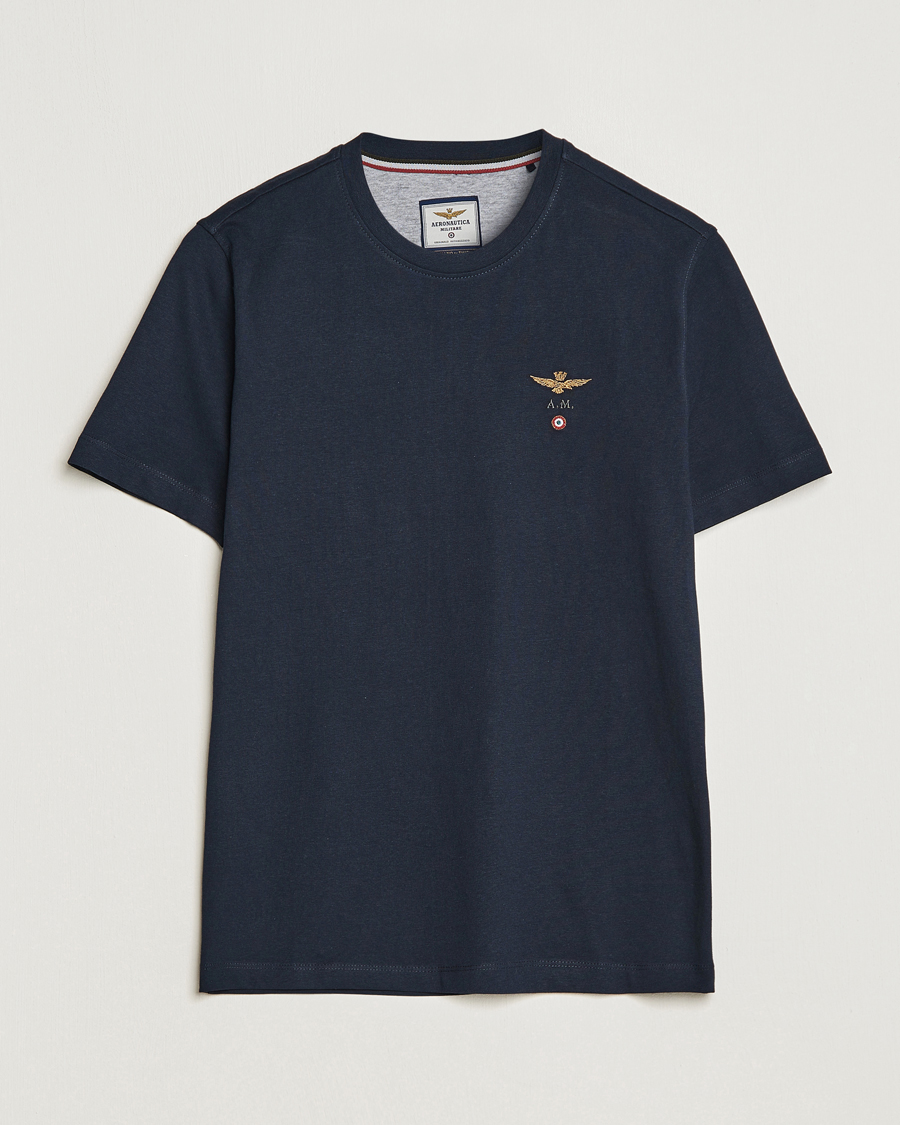 Heren | T-shirts | Aeronautica Militare | TS1580 Crew Neck Tee Navy