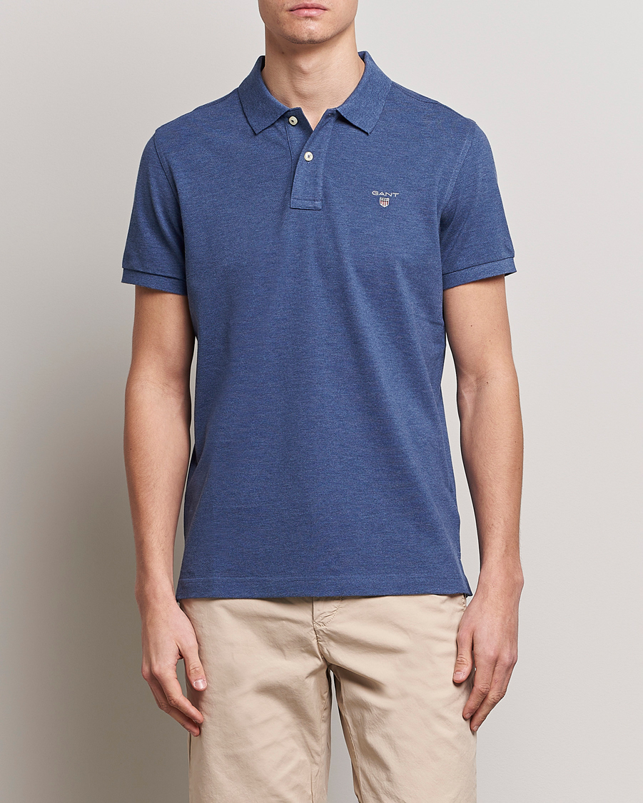 Heren | Polo's | GANT | The Original Polo Marine Melange