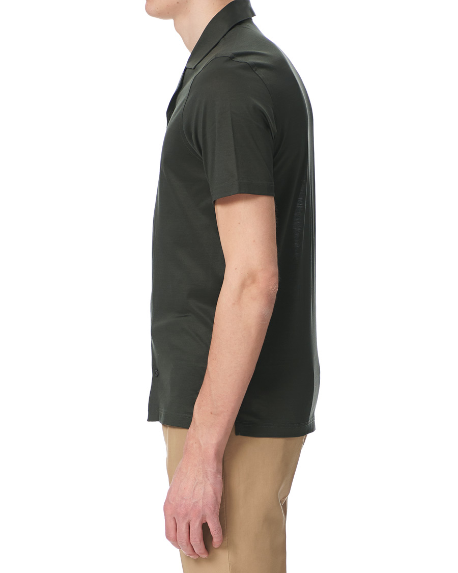 Heren | Polo's | Gran Sasso | Mercirized Cotton Bowling Shirt Green