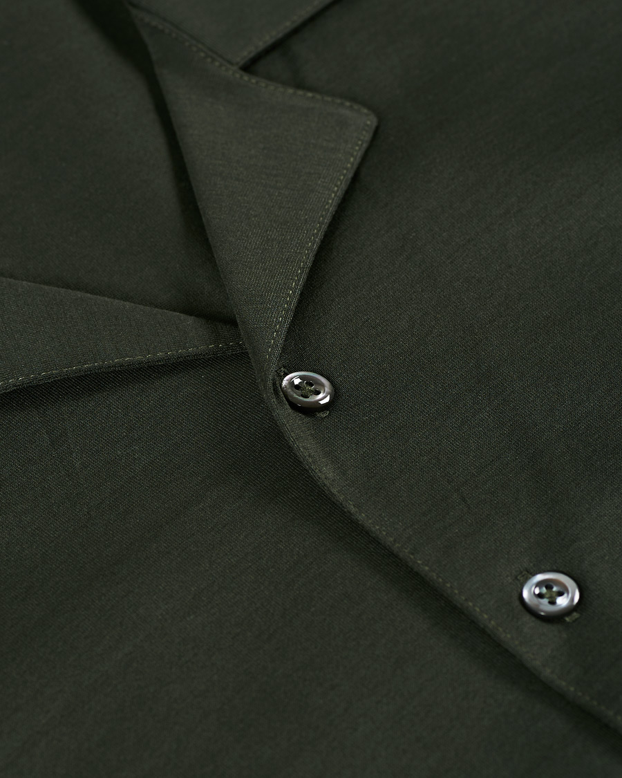 Heren | Polo's | Gran Sasso | Mercirized Cotton Bowling Shirt Green