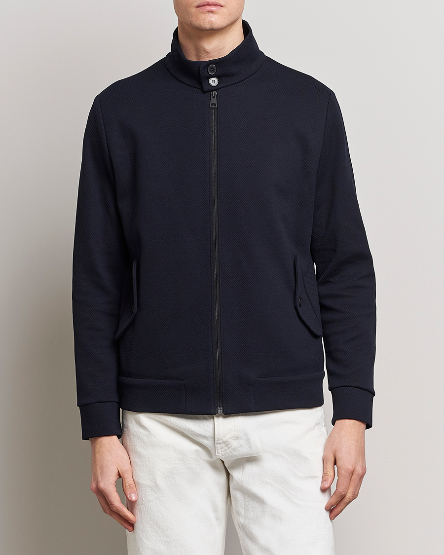 Heren | Jassen | Harris Wharf London | Loro Piana Cavalry Twill Harrington Jacket Dark Blue