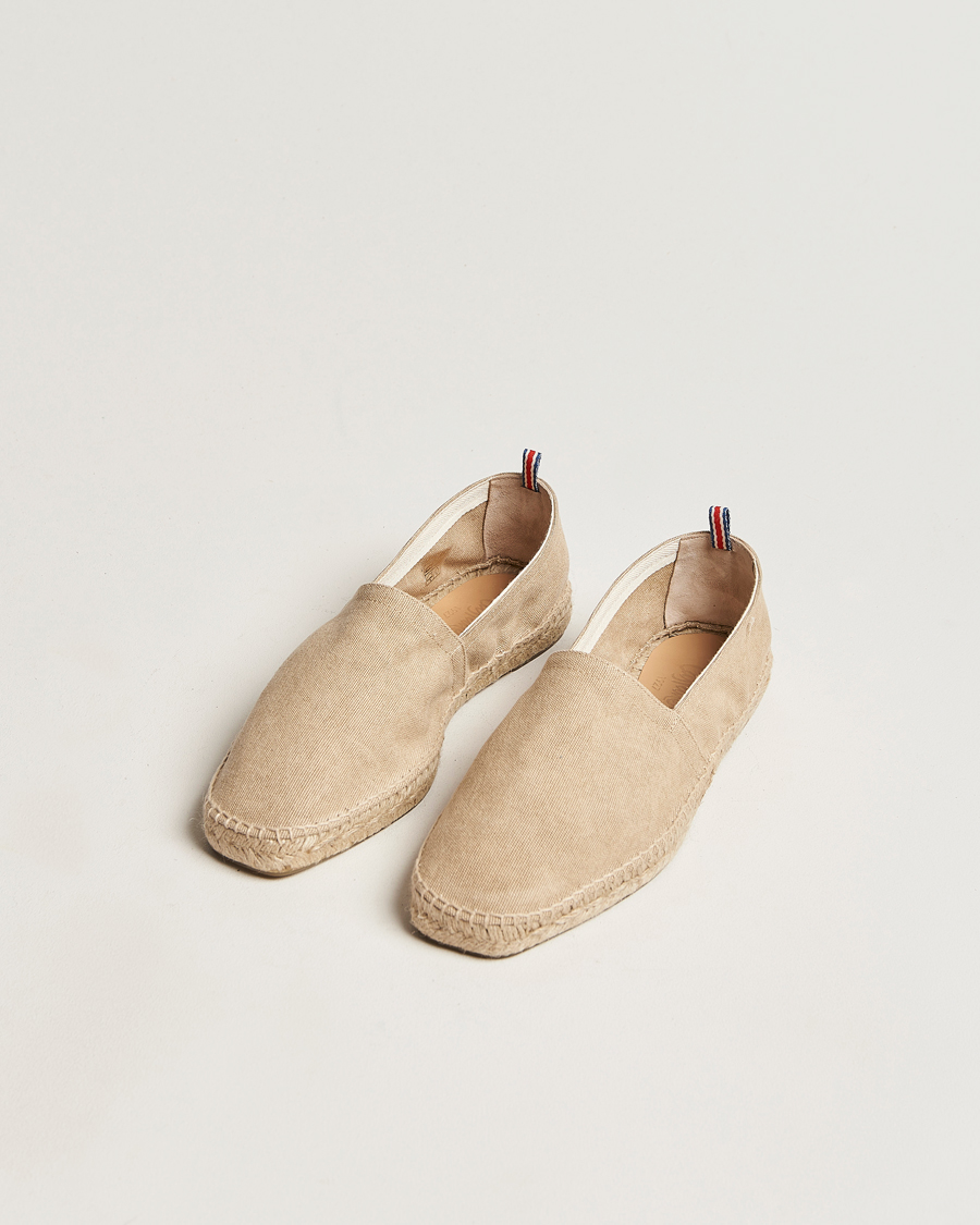 Heren | Basics | Castañer | Pablo Washed Canvas Espadrilles Sand