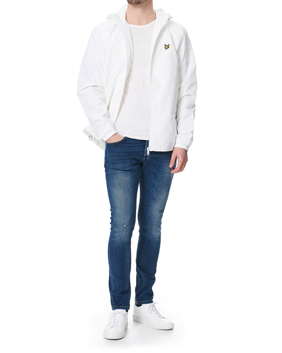 Heren | Jassen | Lyle & Scott | Zip Through Hooded Jacket White