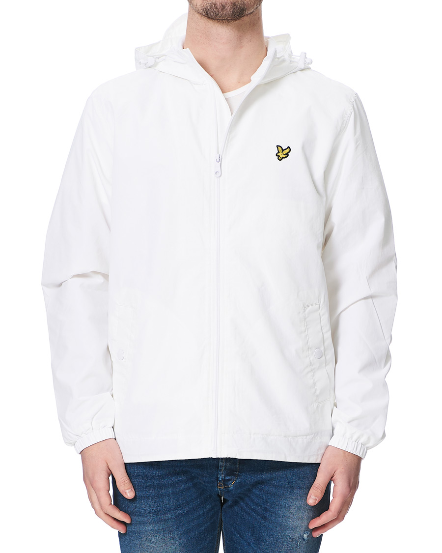 Heren | Jassen | Lyle & Scott | Zip Through Hooded Jacket White