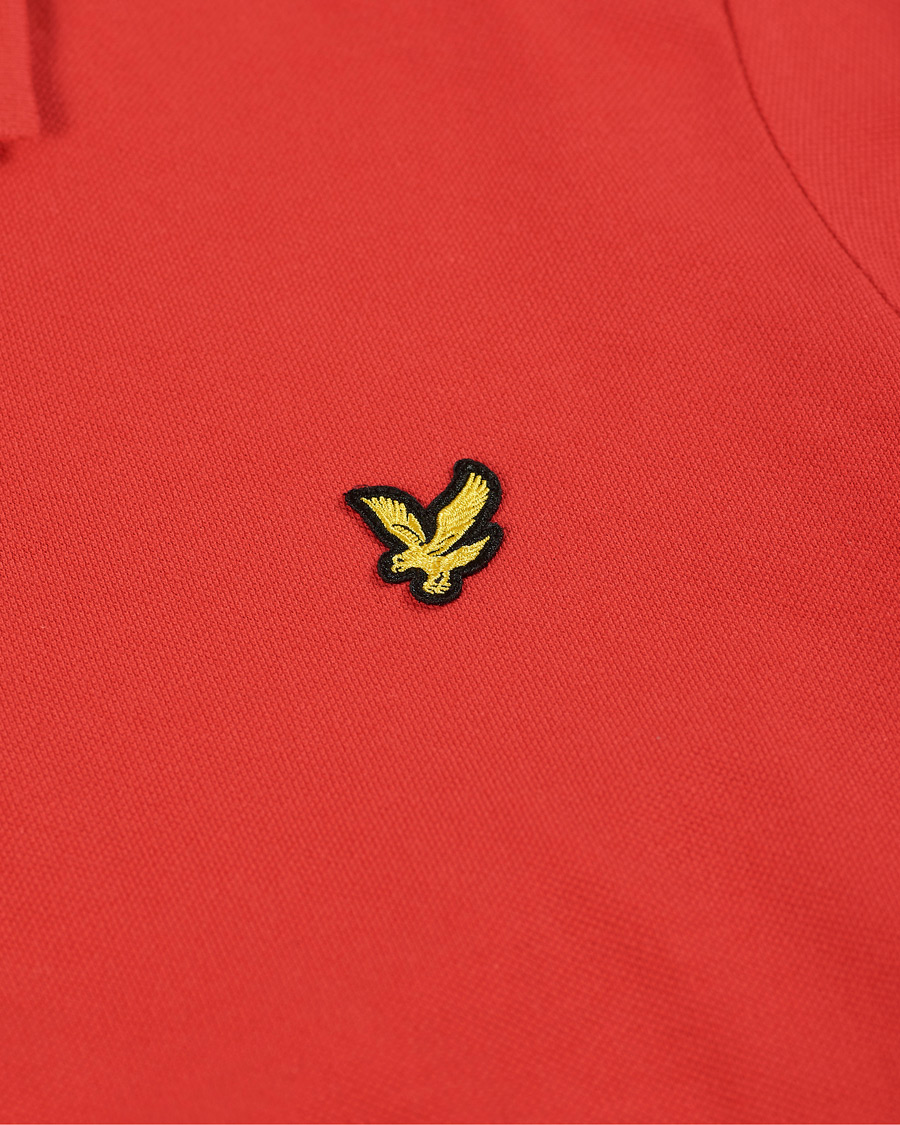 Heren | Polo's | Lyle & Scott | Plain Pique Polo Shirt Gala Red