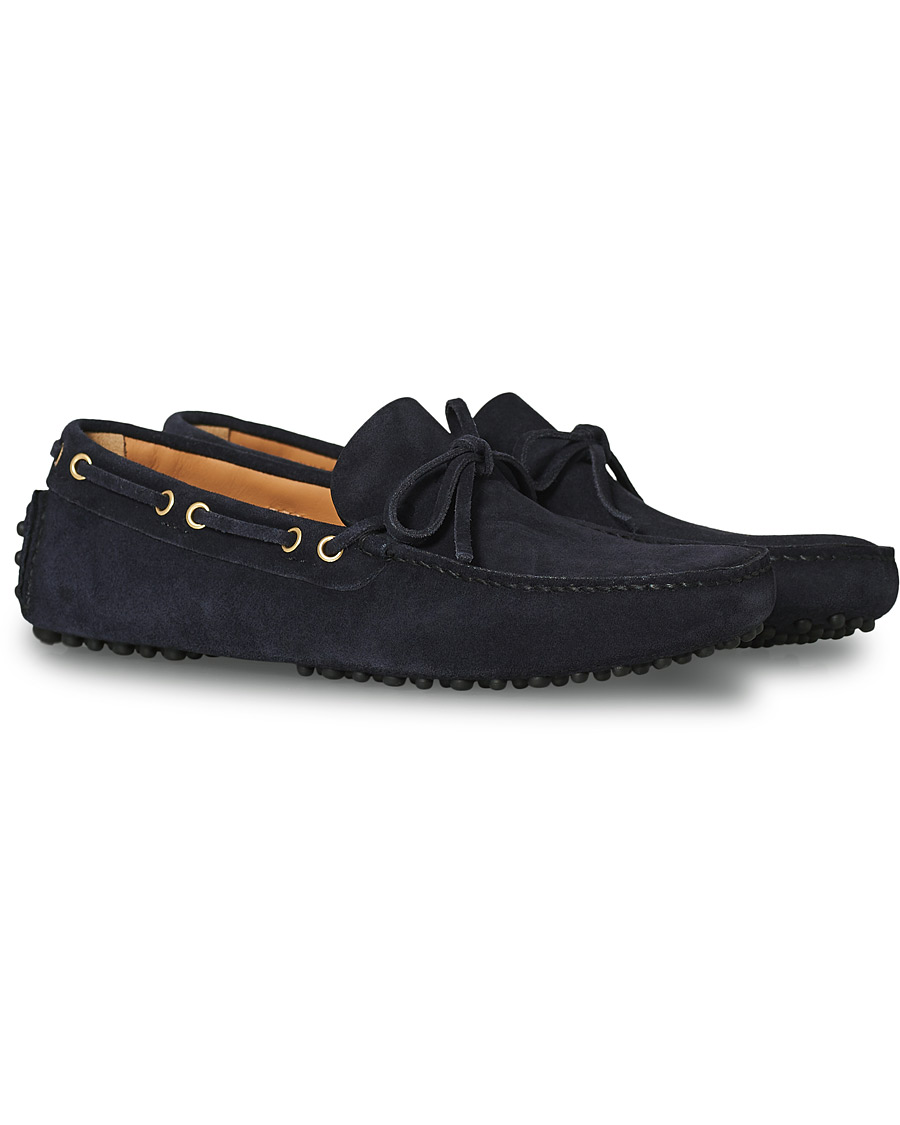 Heren | Car Shoe Driver Moccasin Navy Suede | Car Shoe | Driver Moccasin Navy Suede