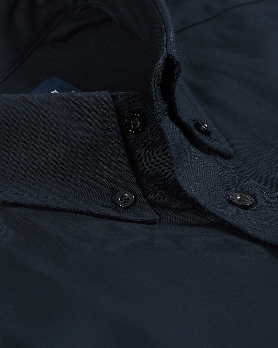 Heren | Overhemden | Fred Perry | Short Sleeve Oxford Shirt Navy