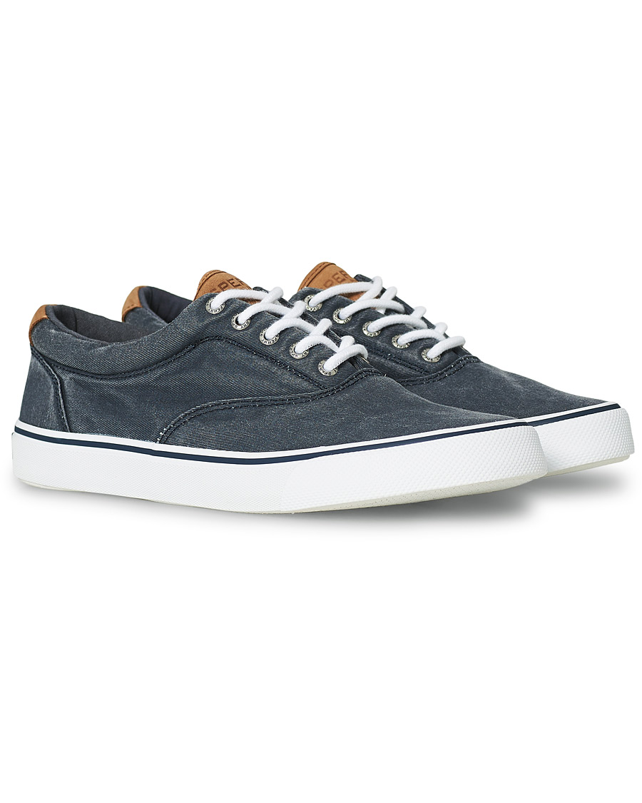 Heren | Sperry Striper II Canvas Sneaker Dark Navy | Sperry | Striper II Canvas Sneaker Dark Navy