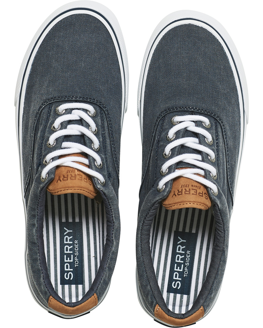 Heren | Sperry Striper II Canvas Sneaker Dark Navy | Sperry | Striper II Canvas Sneaker Dark Navy