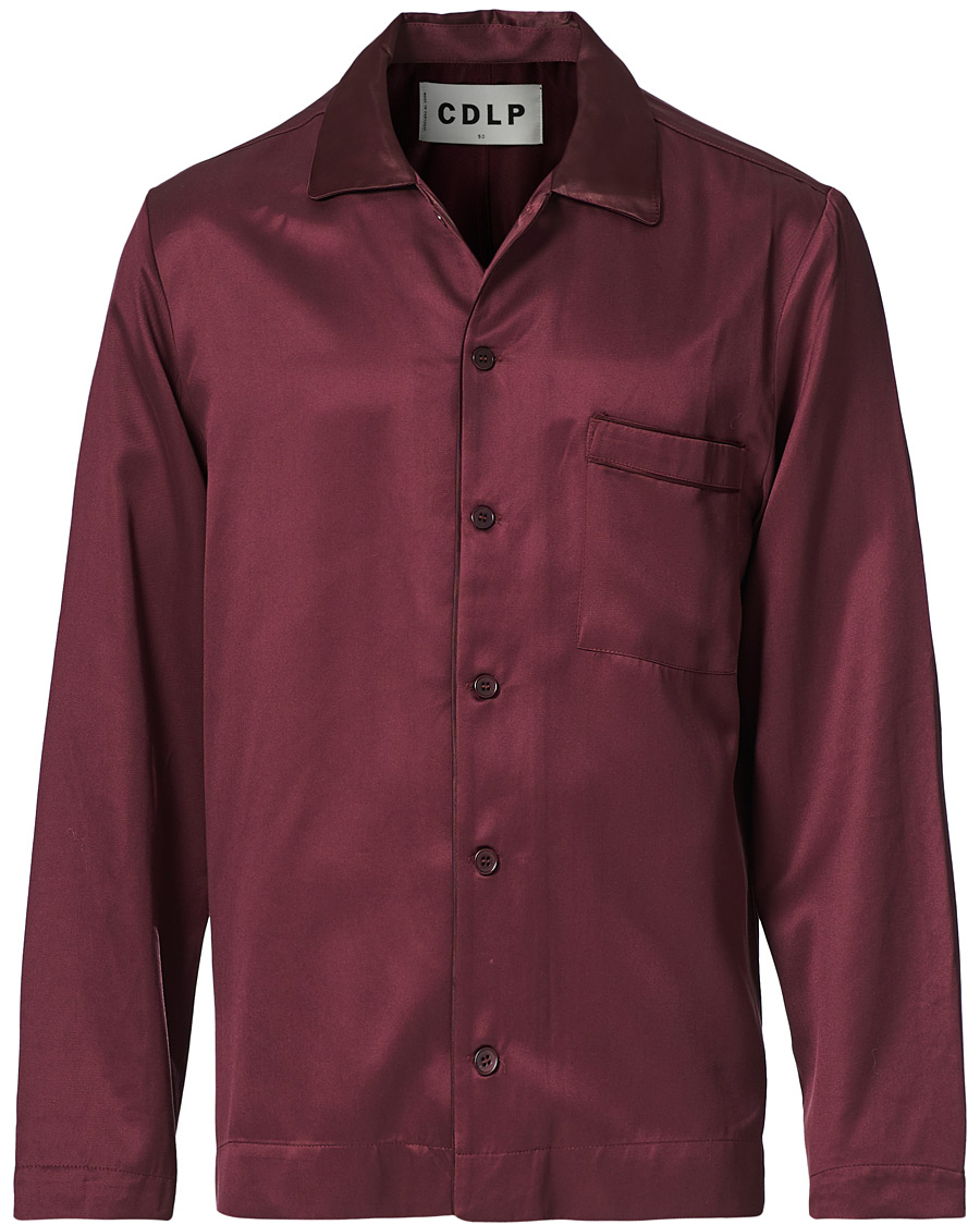 Heren | Pyjama's en gewaden | CDLP | Home Suit Long Sleeve Top Burgundy