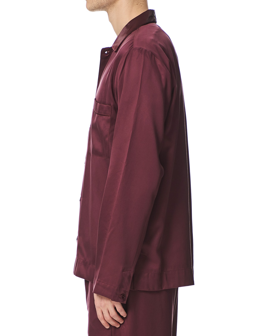 Heren | Pyjama's en gewaden | CDLP | Home Suit Long Sleeve Top Burgundy