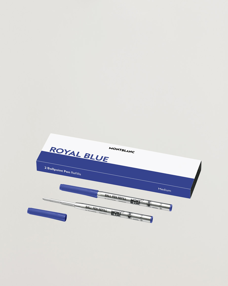 Montblanc 2 Ballpoint Pen Refill Royal Blue Man CareOfCarl