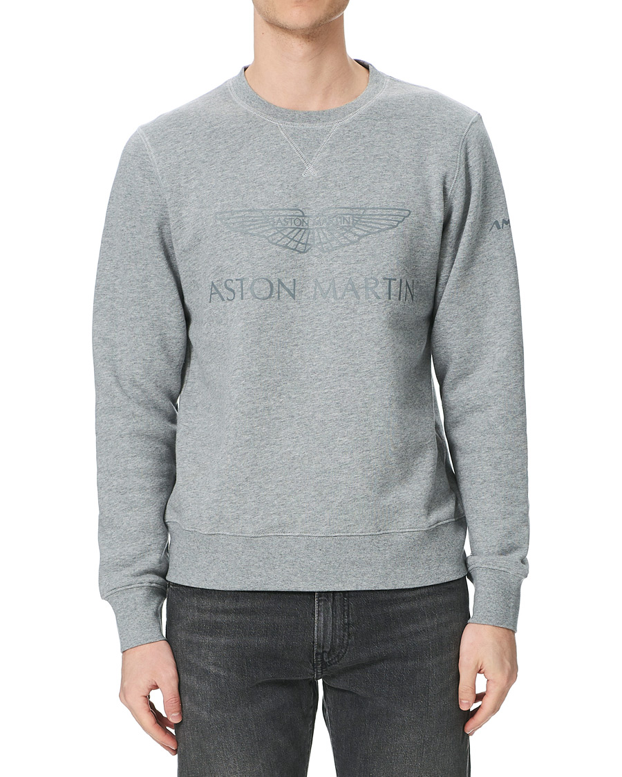Heren | Truien | Hackett | AMR Wings Logo Sweatshirt Grey Marl