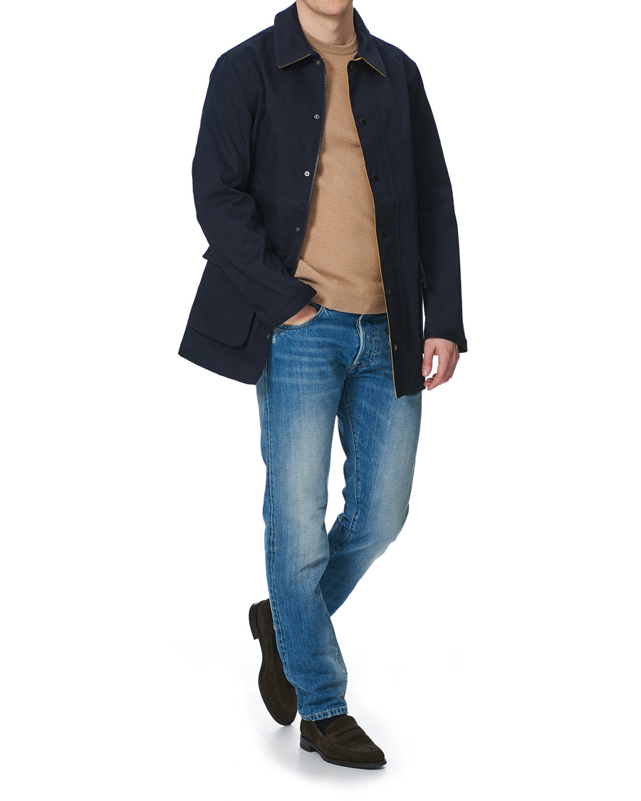 Heren | Jassen | Hackett | Summer Car Coat Navy