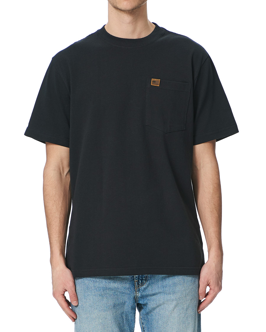 Heren | T-shirts | Filson | Pioneer Solid One Pocket Tee Black