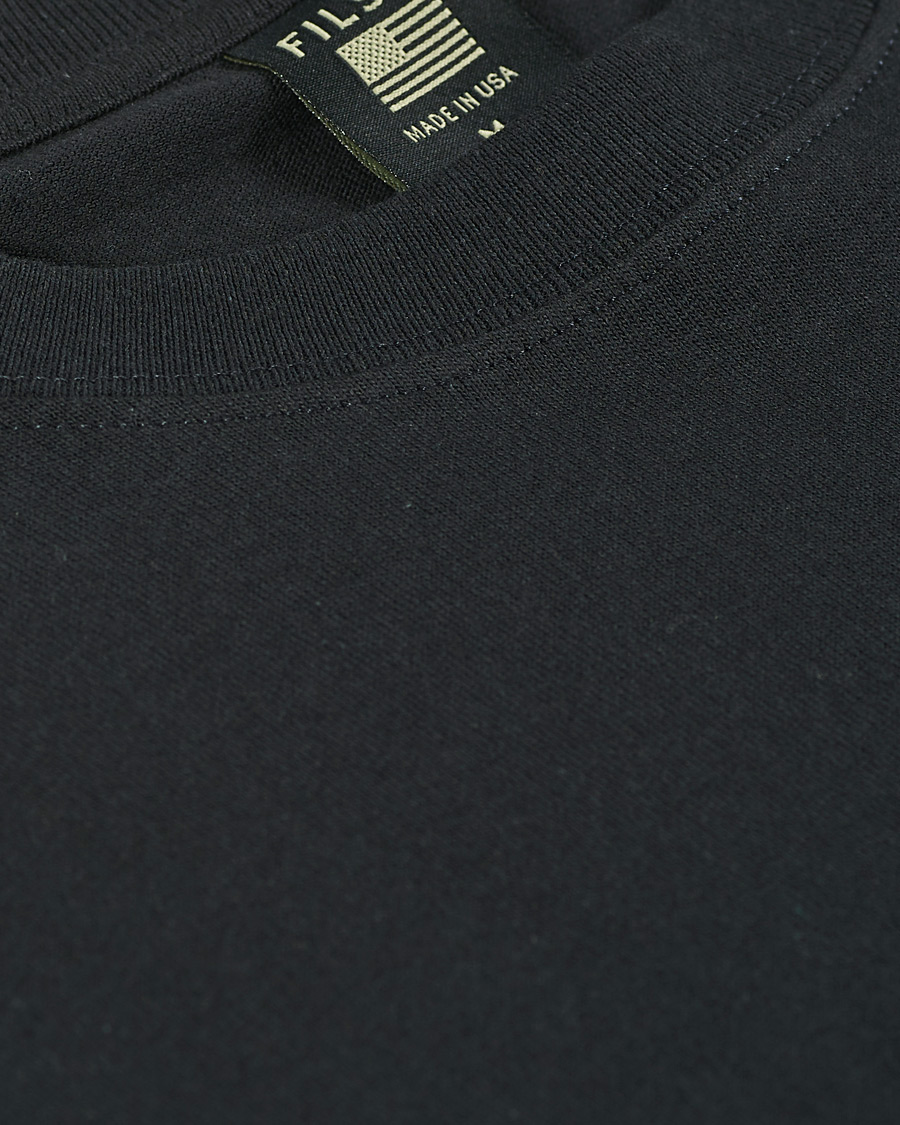 Heren | T-shirts | Filson | Pioneer Solid One Pocket Tee Black