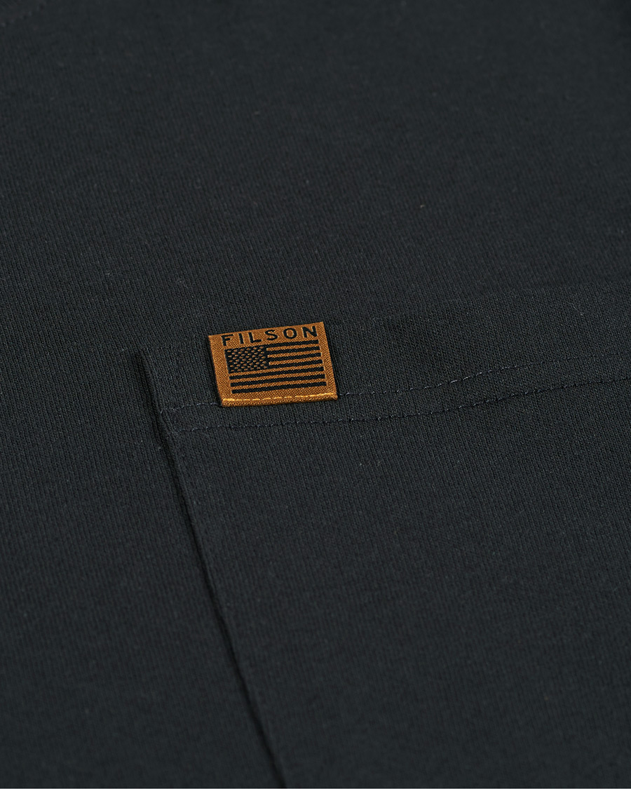 Heren | T-shirts | Filson | Pioneer Solid One Pocket Tee Black