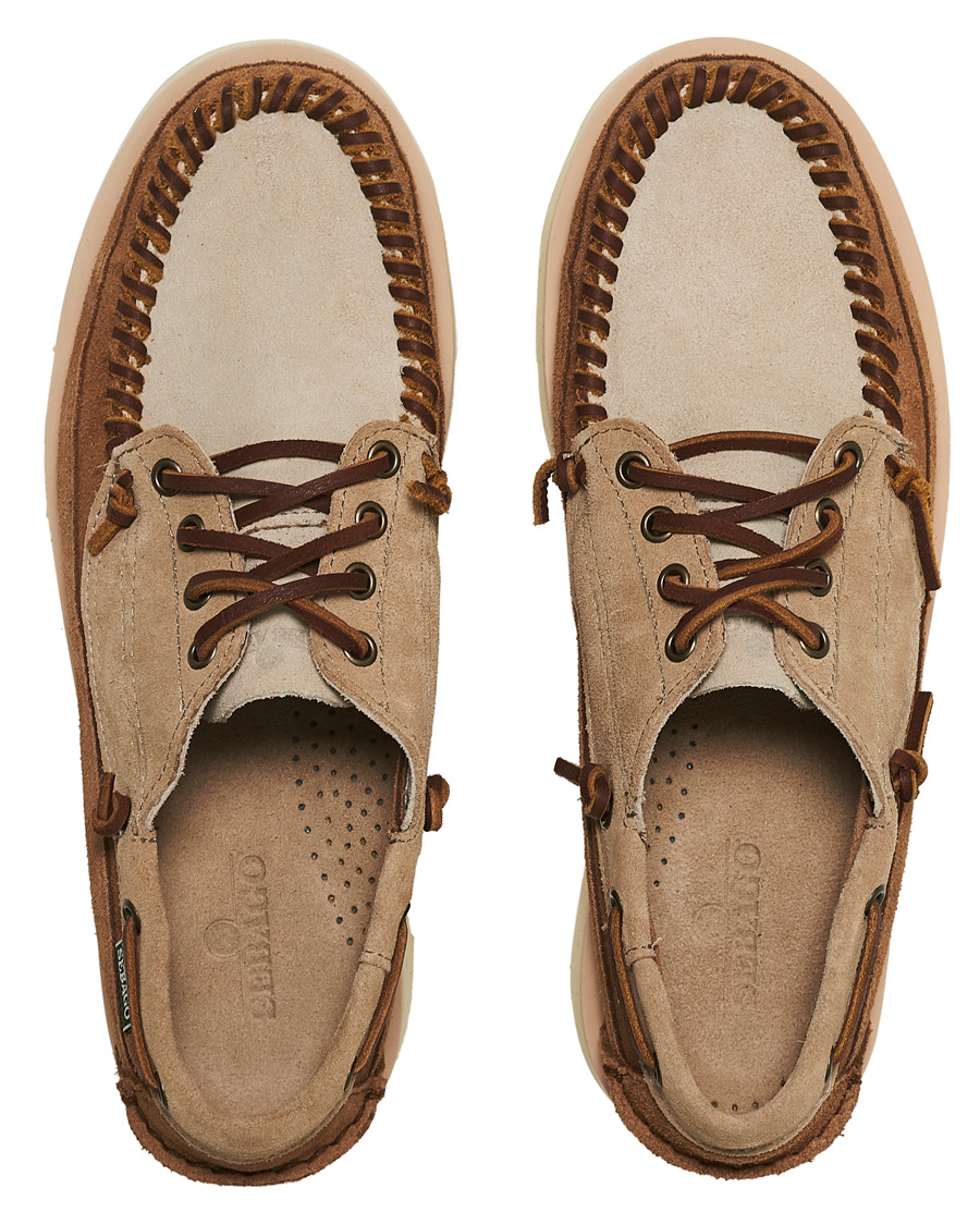 Heren | Sebago Cayuga Suede Campside Shoe Camel/Cognac | Sebago | Cayuga Suede Campside Shoe Camel/Cognac