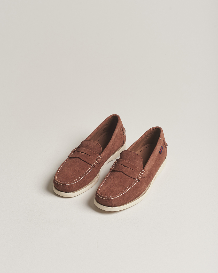 Heren | Suède schoenen | Sebago | Dan Suede Loafer Dark Brown