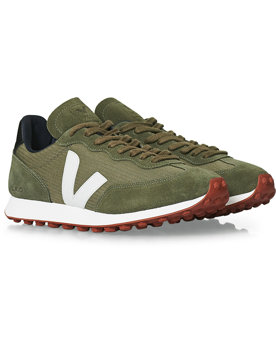 Heren | Veja Rio Branco Running Sneaker Kaki Pearl | Veja | Rio Branco Running Sneaker Kaki Pearl