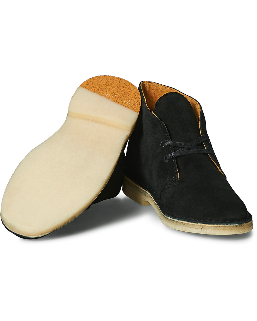 Heren | | Clarks Originals | Desert Boot Black Combi Suede