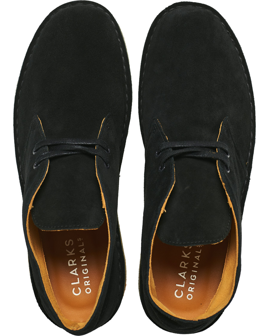 Heren | | Clarks Originals | Desert Boot Black Combi Suede