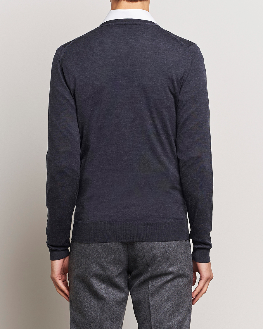 Heren | Truien | John Smedley | Petworth Extra Fine Merino Cardigan Hepburn Smoke