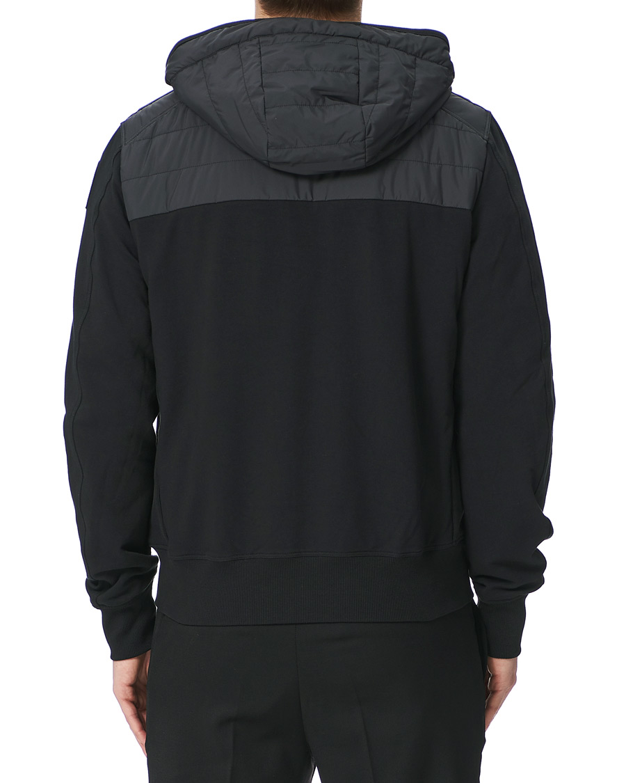 Heren | Jassen | Parajumpers | Ivor Fleece Hooded Hybrid Black