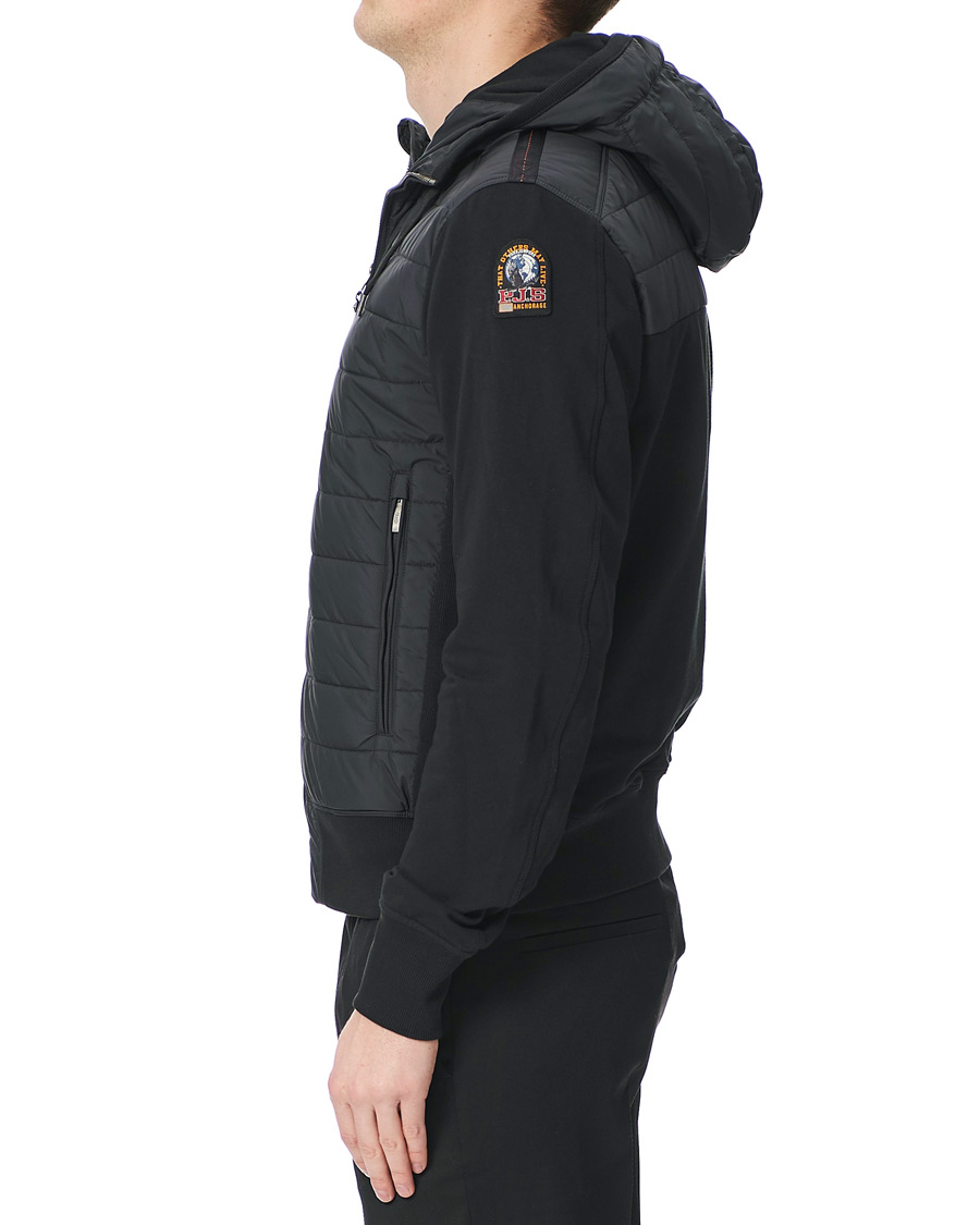 Heren | Jassen | Parajumpers | Ivor Fleece Hooded Hybrid Black
