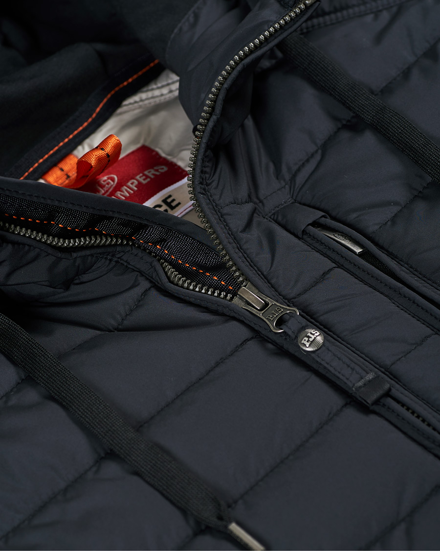 Heren | Jassen | Parajumpers | Ivor Fleece Hooded Hybrid Black