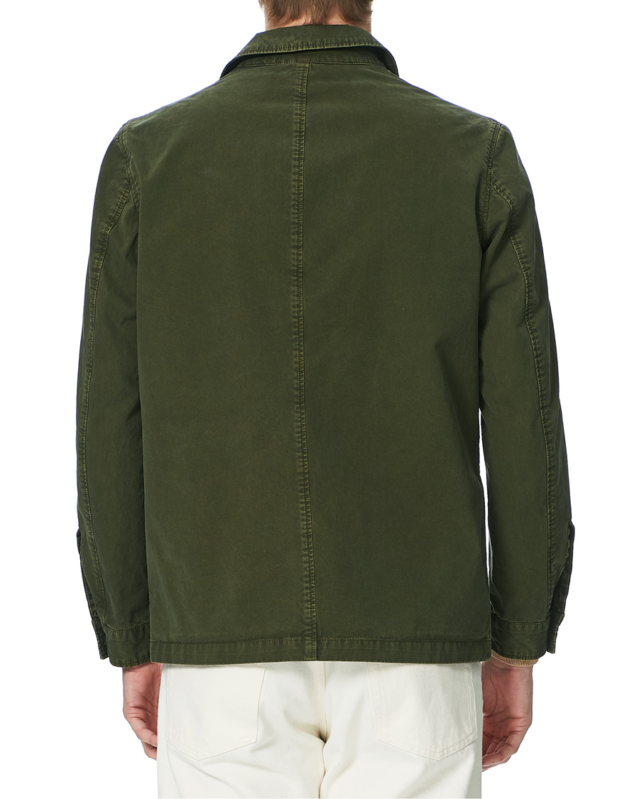 Heren | Overhemden | L.B.M. 1911 | Cotton Gabardine Overshirt Olive