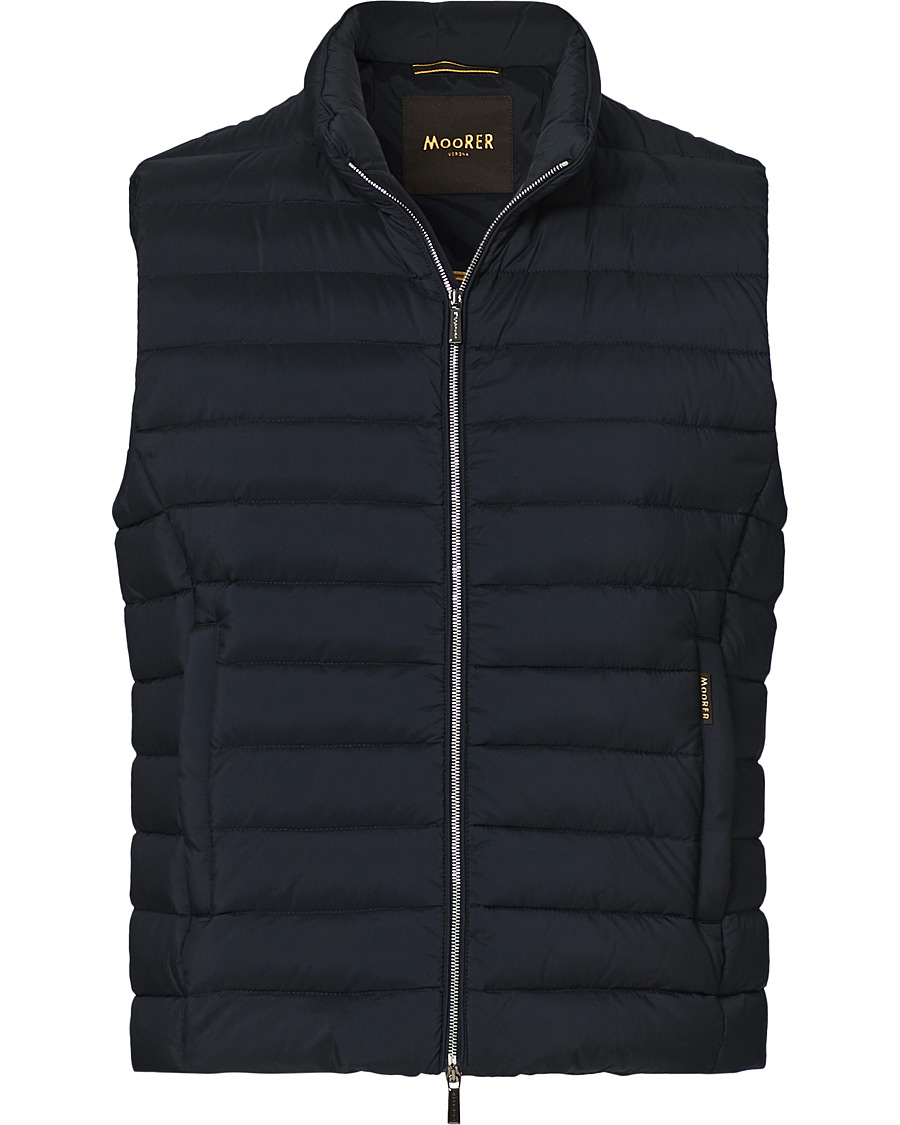 Heren | Jassen | MooRER | Padded Down Vest Dark Blue
