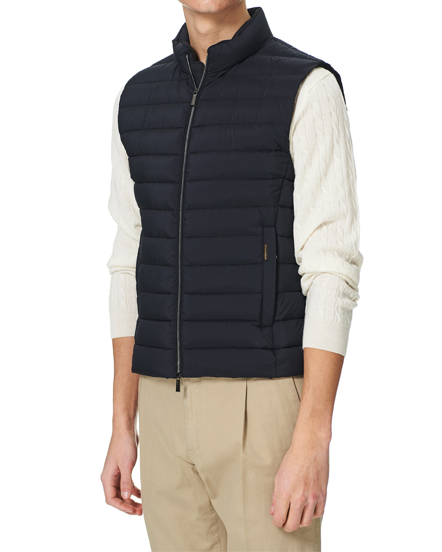 Heren | Jassen | MooRER | Padded Down Vest Dark Blue