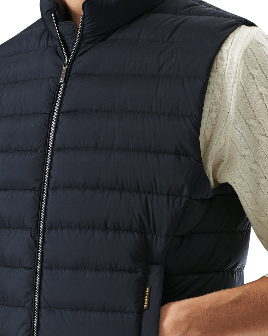 Heren | Jassen | MooRER | Padded Down Vest Dark Blue