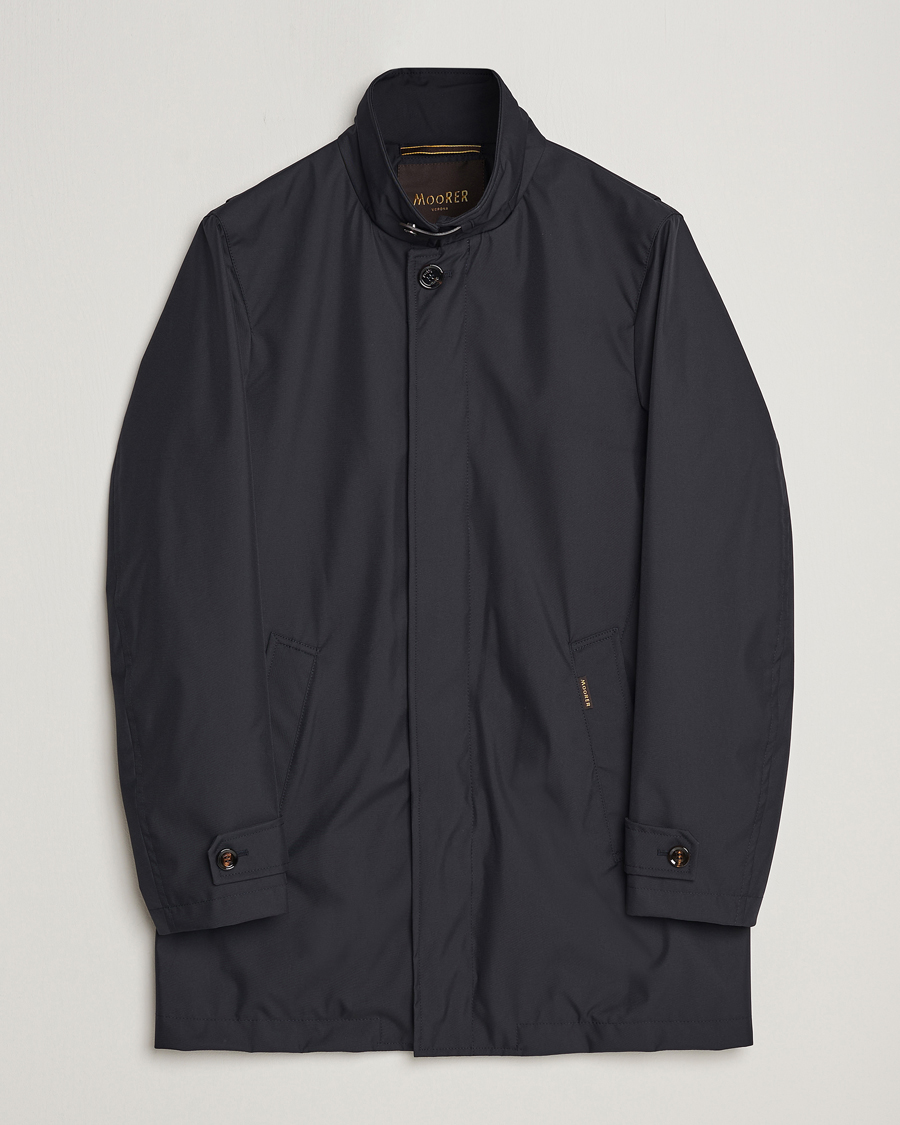 Heren | Jassen | MooRER | Waterproof Car Coat Navy