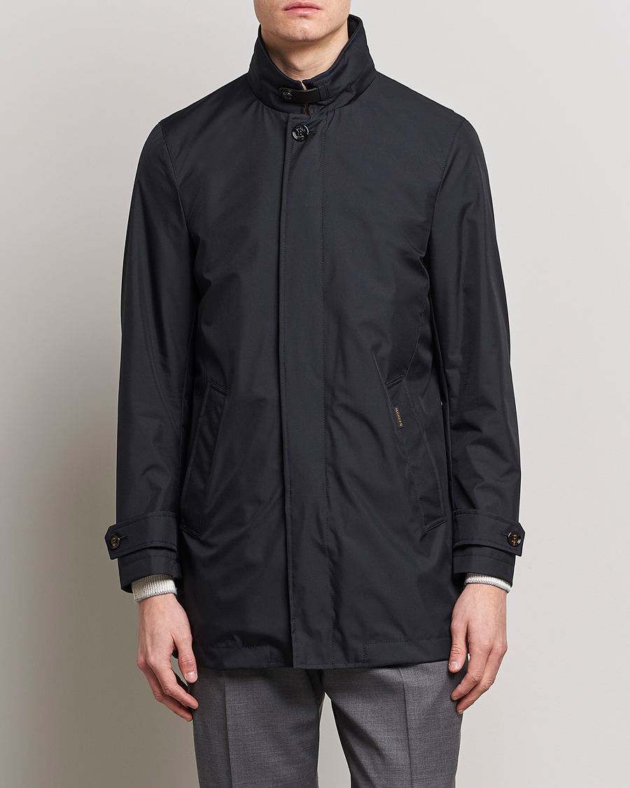 Heren | Sale | MooRER | Waterproof Car Coat Navy