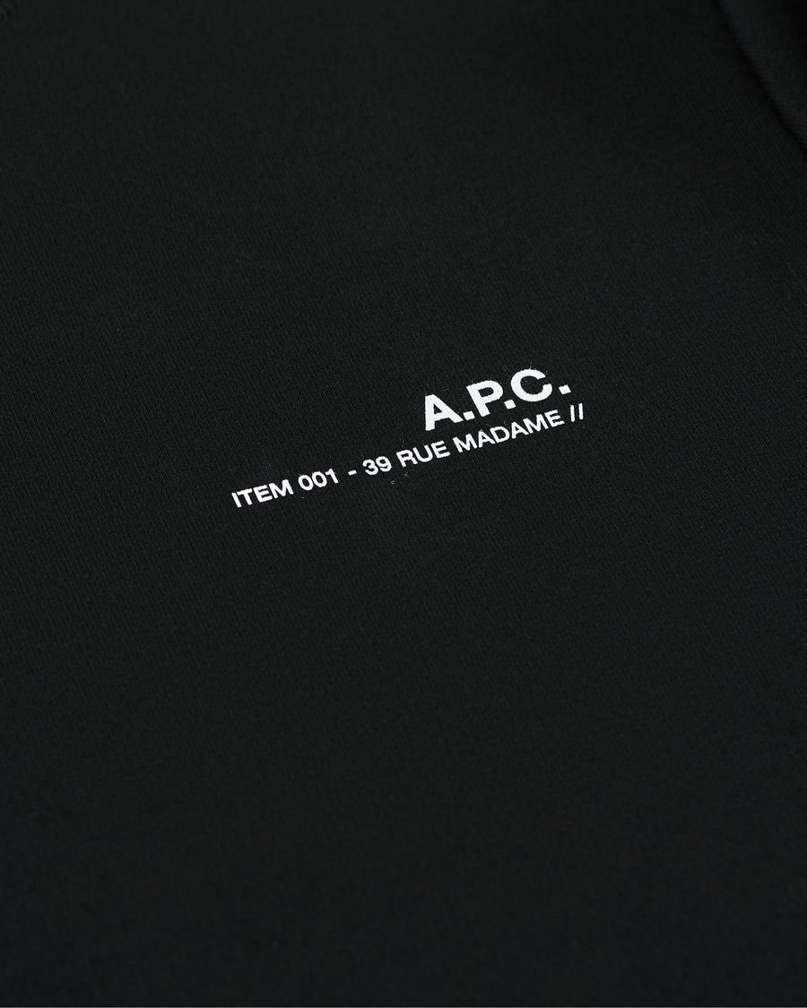 Heren | Truien | A.P.C. | Item Crew Neck Sweatshirt Black