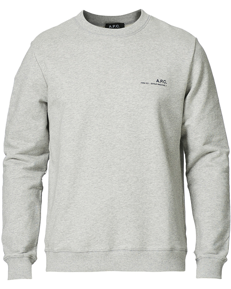 Heren | Truien | A.P.C. | Item Crew Neck Sweatshirt Heather Grey