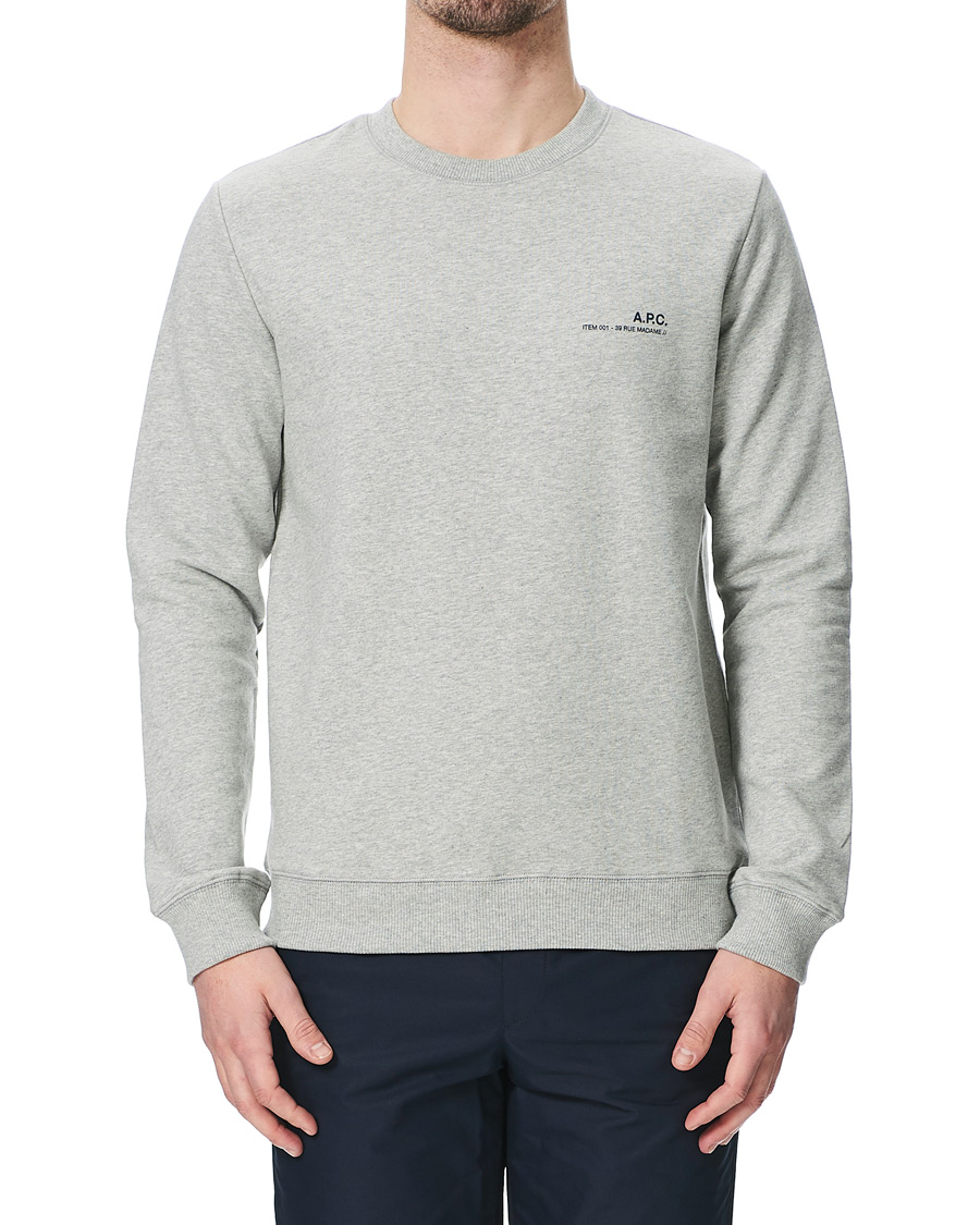 Heren | Truien | A.P.C. | Item Crew Neck Sweatshirt Heather Grey