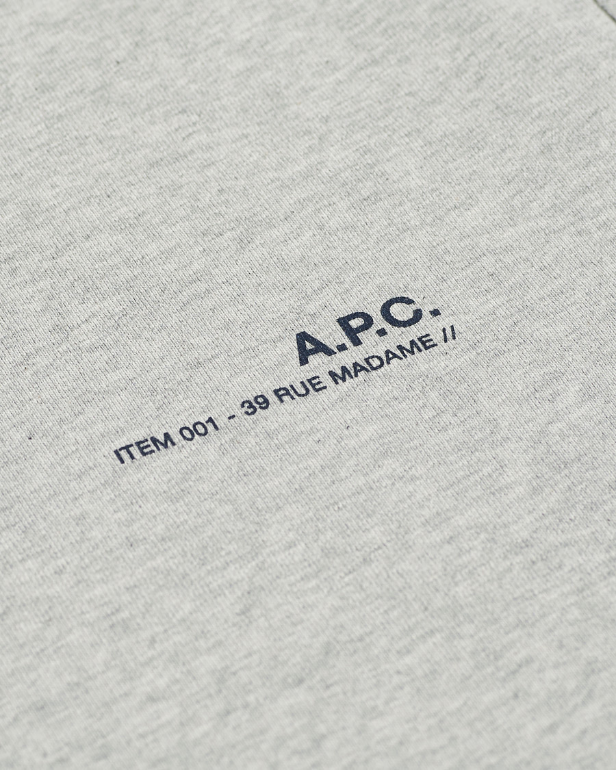 Heren | Truien | A.P.C. | Item Crew Neck Sweatshirt Heather Grey