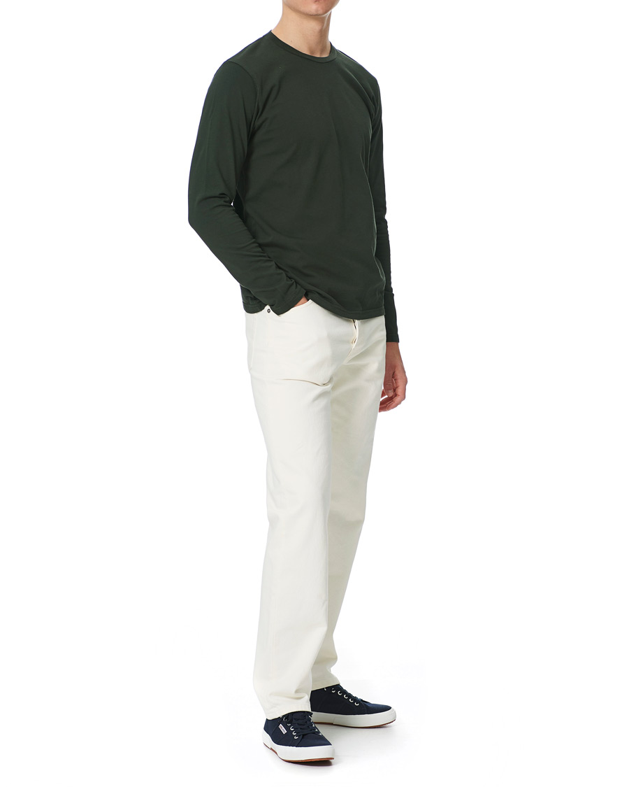 Heren | T-shirts | Colorful Standard | Classic Organic Long Sleeve T-shirt Hunter Green