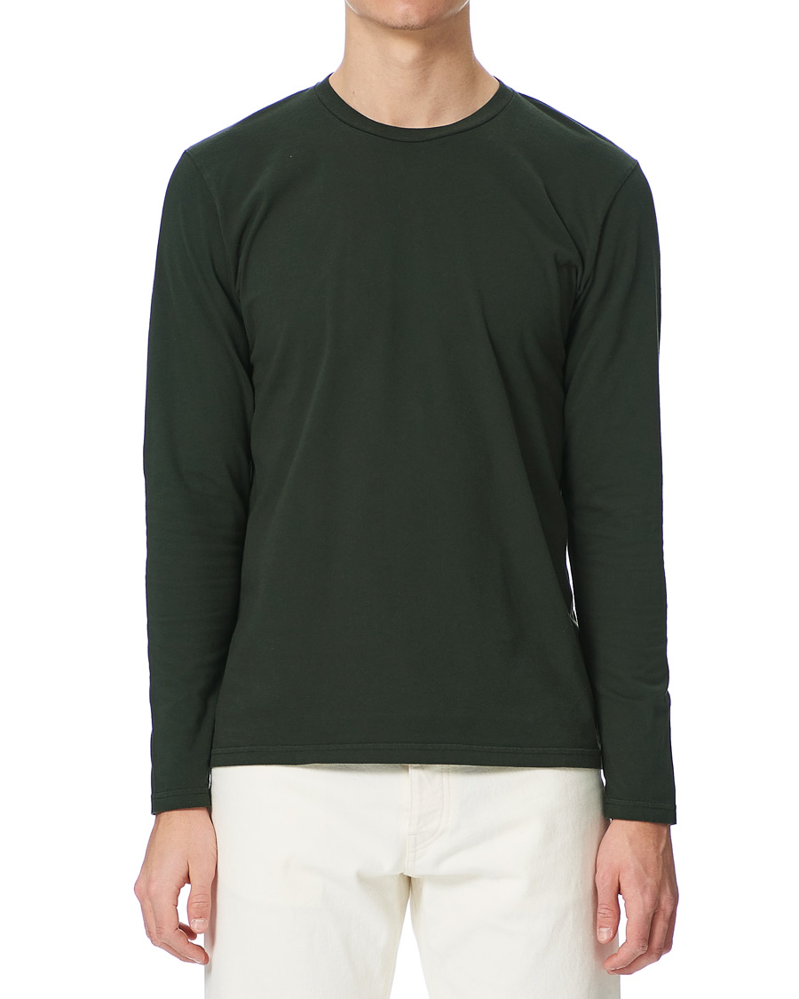 Heren | T-shirts | Colorful Standard | Classic Organic Long Sleeve T-shirt Hunter Green