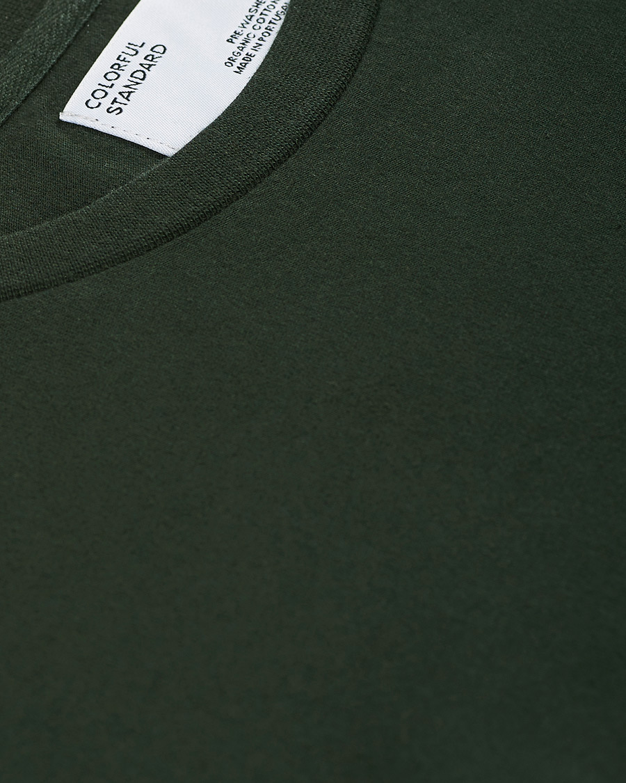 Heren | T-shirts | Colorful Standard | Classic Organic Long Sleeve T-shirt Hunter Green